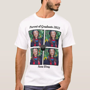 T-shirt Personnalisé Parent du Diplômé 2023 4 Collage de p