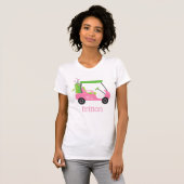 T-shirt personnalisé Pink & Green Golf (Devant entier)
