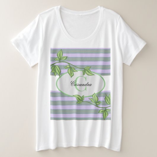 T-shirt Personnalisé Plus Size Green Thatch (Design devant)