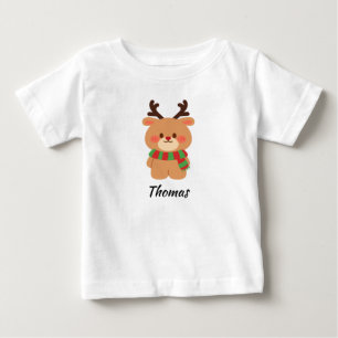 T-shirt personnalisé pour bébé rennes