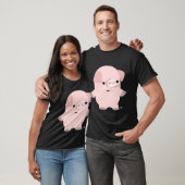 T-shirt personnalisé pour cochon de dessin calme (Unisexe)
