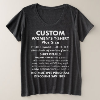 T-Shirt personnalisé pour femmes en grande taille