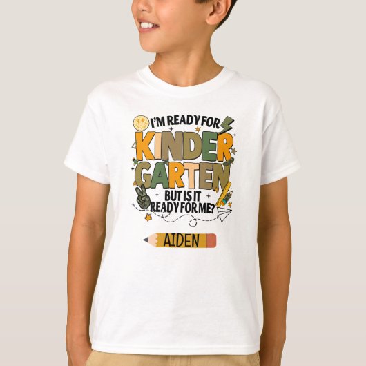 T-shirt personnalisé pour la maternelle (Devant)