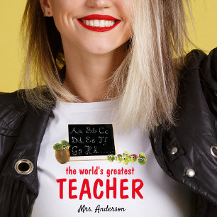 T-shirt personnalisé pour le meilleur professeur m