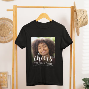 T-shirt personnalisé pour les 30 ans avec photo