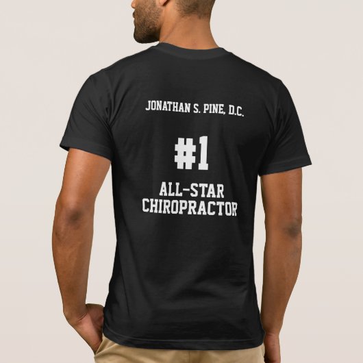 T-shirt personnalisé pour tous les chiropraticiens (Dos)