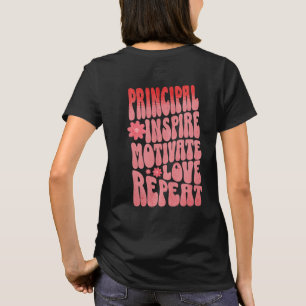 T-shirt Personnalisé Retro Principal Inspire Motivate Love