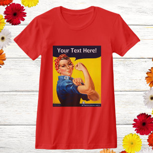 T-shirt Personnalisé Rosie le Riveter Vintage 2ÈME GUERRE 