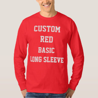 T-SHIRT PERSONNALISÉ ROUGE POUR HOMMES