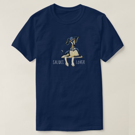 T-shirt personnalisé Saluki Lover (Design devant)