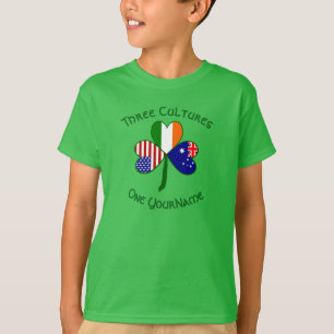 T-shirt Personnalisé Shamrock irlandais américain