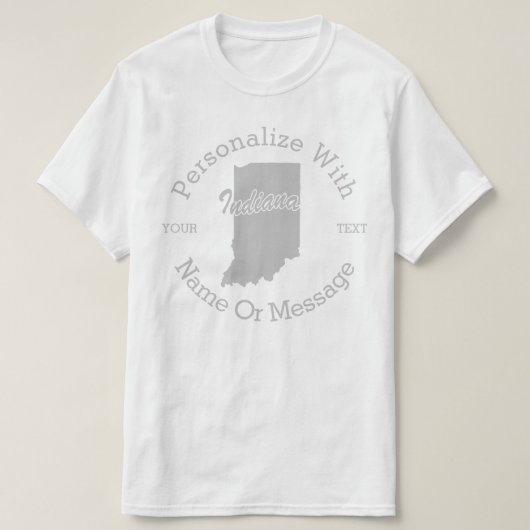 T-shirt PERSONNALISÉ State Of Indiana (Design devant)