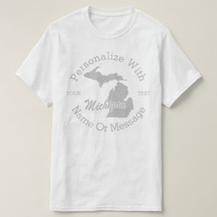 T-shirt PERSONNALISÉ State Of Michigan