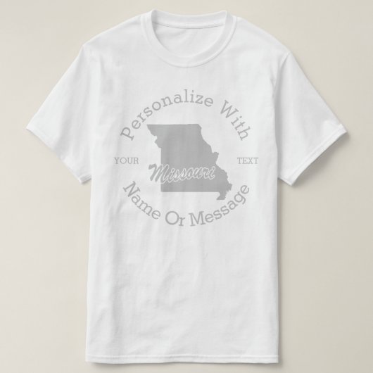 T-shirt PERSONNALISÉ State Of Missouri (Design devant)