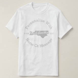 T-shirt PERSONNALISÉ State Of North Carolina