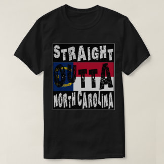 T-shirt personnalisé Straight Outta North Carolina