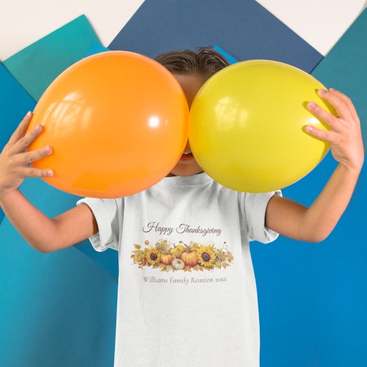 T-shirt Personnalisé Thanksgiving Citrouille Fall Party En