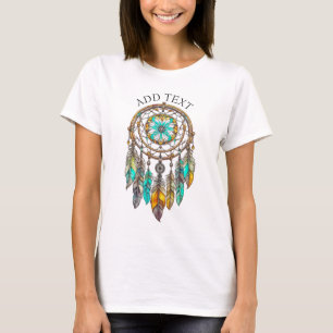 T-shirt Personnalisé Turquoise Dreamcatcher Mystique