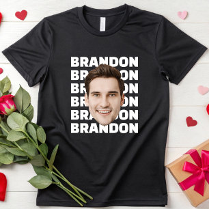 T-shirt Personnalisé Visage drôle Nom Bachelorette Anniver