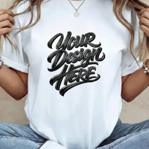 T-Shirt Personnalisé "Votre Design Ici" avec Lettr