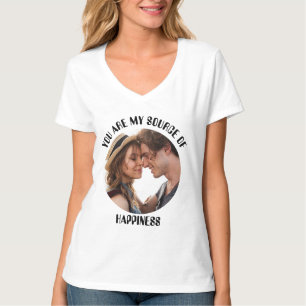 T-shirt Personnalisé Vous êtes ma source de bonheur Photo