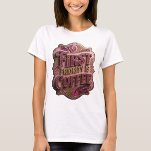 T-shirt personnalisé Witty Gold PREMIÈRE PRIORITÉ