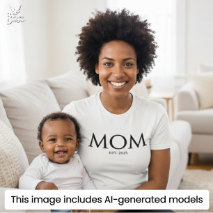 T-shirt personnalisée pour maman établie moderne