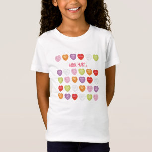 T-Shirt Personnalisée Saint Valentin Cute Coeur Vintage