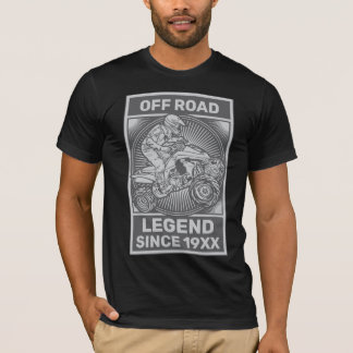 T-shirt Personnaliser ATV Off Road Légende Anniversaire pe