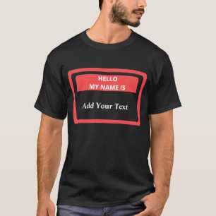 T-shirt Personnaliser Bonjour Mon nom est