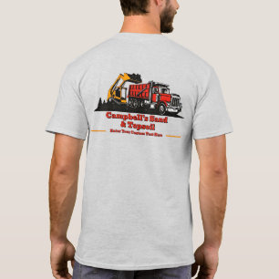 T-shirt Personnaliser Camion à Gravier Chargeuse Compacte