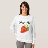 T-shirt Personnaliser des fraises Semaines d'accouchement  (Devant entier)
