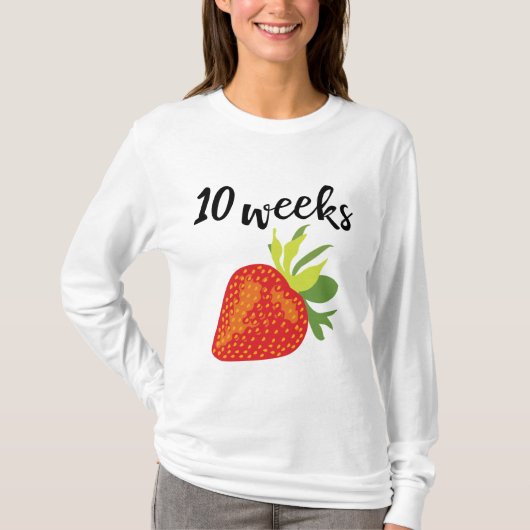 T-shirt Personnaliser des fraises Semaines d'accouchement  (Devant)