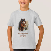 T-shirt Personnaliser du Cheval des enfants (Devant)