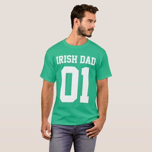 T-shirt Personnaliser irlandaise du papa #01 (Devant entier)