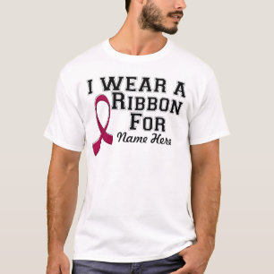 T-shirt Personnaliser je porte un ruban de Bourgogne