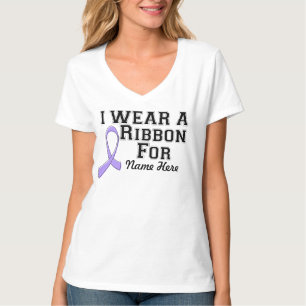 T-shirt Personnaliser je porte un ruban de lavande