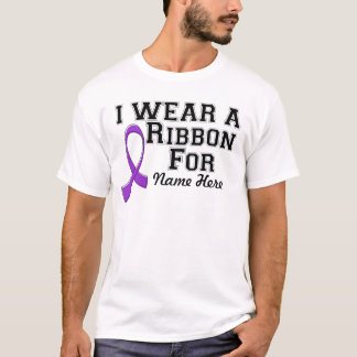 T-shirt Personnaliser je porte un ruban violet