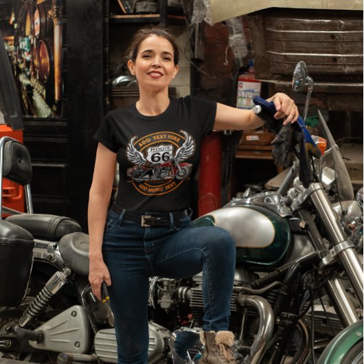 T-shirt Personnaliser la conception des ailes de moto vint