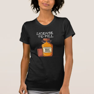 T-shirt Personnaliser la licence pour pilonner   Pharmacie