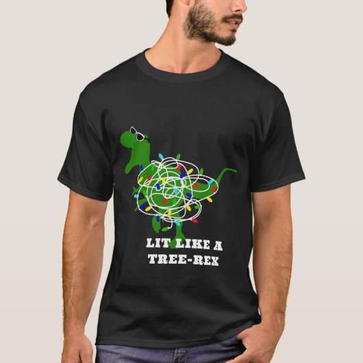 T-shirt Personnaliser La Lumière Comme Un Trex Arbre (T-Re (Devant)