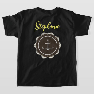 T-shirt Personnaliser l'Ancre et l'insigne Marine Retro