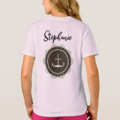 T-shirt Personnaliser l'Ancre et l'insigne Marine Retro (Dos)