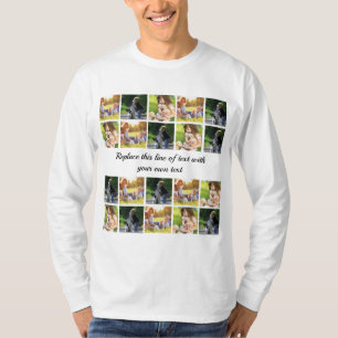 T-shirt Personnaliser le collage photo et le texte