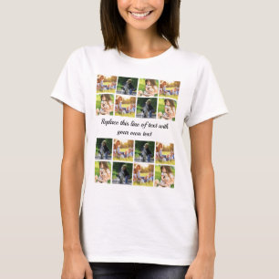 T-shirt Personnaliser le collage photo et le texte