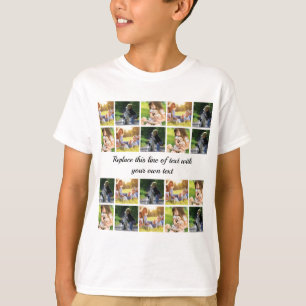 T-shirt Personnaliser le collage photo et le texte