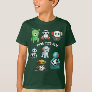 T-shirt Personnaliser le nom de l'équipe Robot Sport Top T