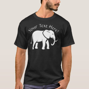 T-shirt Personnaliser le nom Texte Eléphant blanc