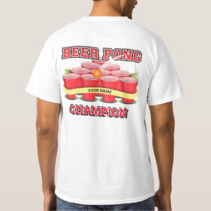 T-shirt Personnaliser les coupes de champion de Beer Pong