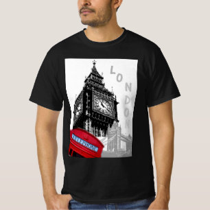 T-shirt Personnaliser Londres Big Ben Horloge Tour tendanc
